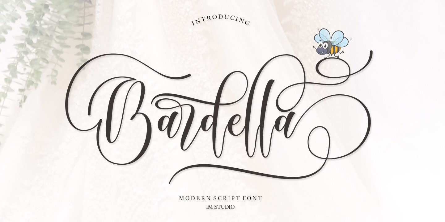 Bardella Font preview